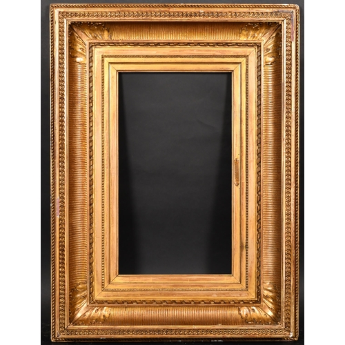 411 - 19th Century European School. A Gilt Composition Frame, rebate 18.5