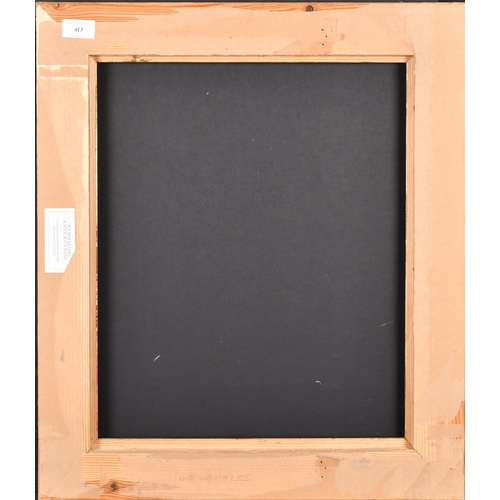 413 - 20th Century English School. A Painted Composition Frame, rebate 18