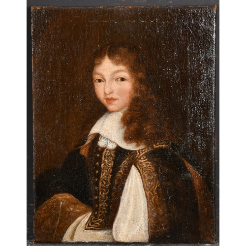 42 - 17th Century European School. Portrait of a Boy, Oil on canvas, unframed 16