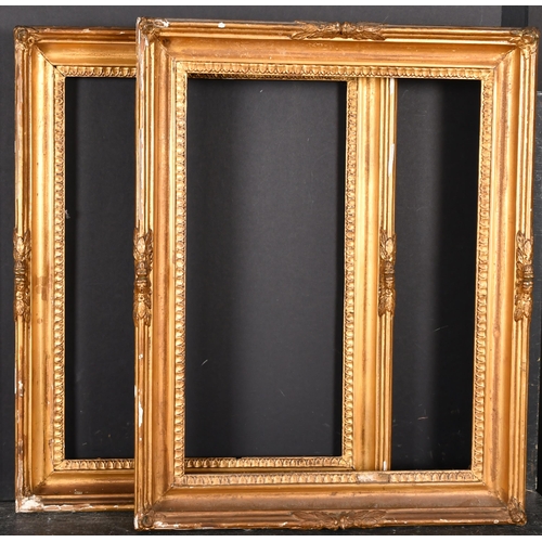 420 - Late 18th Century English School. A Pair of Hollow Gilt Composition Frames, rebate 17.75