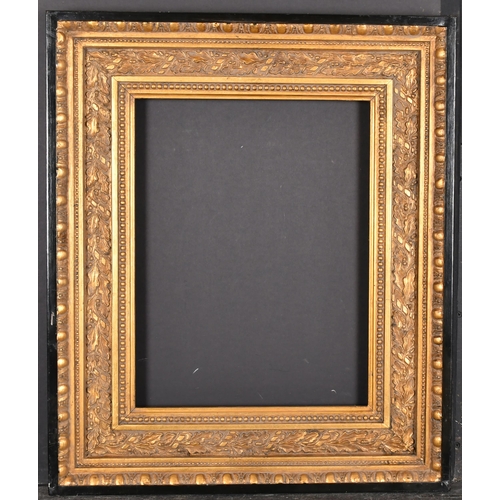 421 - 20th Century English School. A Gilt Composition Frame, with a black outer edge, rebate 17.5