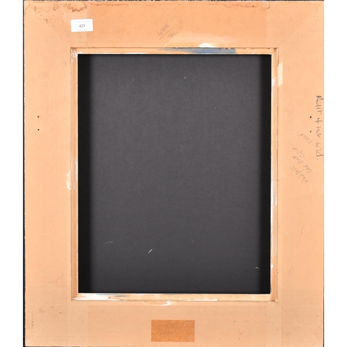 423 - 20th Century English School. A Hollow Painted Frame, rebate 17.25