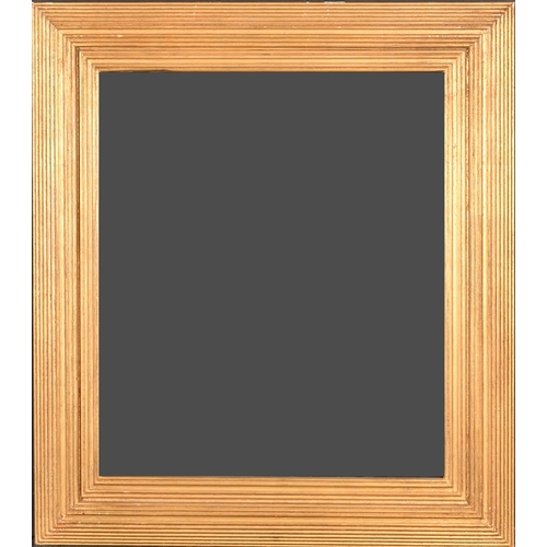 427 - 20th Century English School. A Gilt Composition Ribbed Frame, with inset glass, rebate 16.5