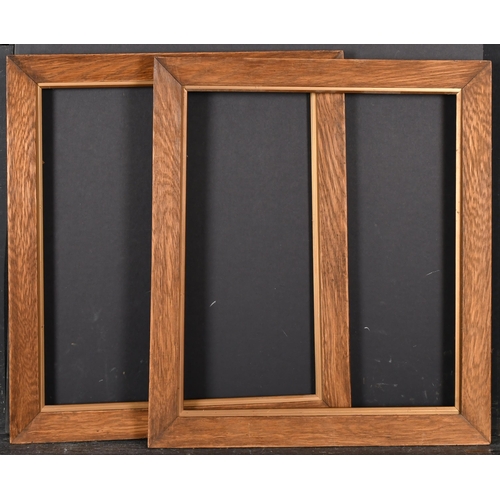 431 - Early 20th Century English School. A Pair of Wooden Frames, with gilt slips, rebate 16