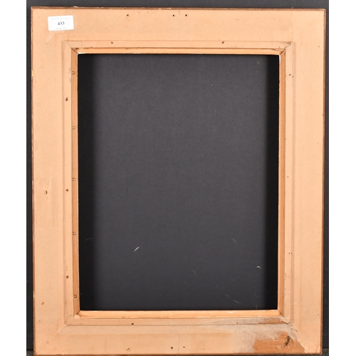 433 - 20th Century English School. A Gilt and Painted Frame, rebate 16