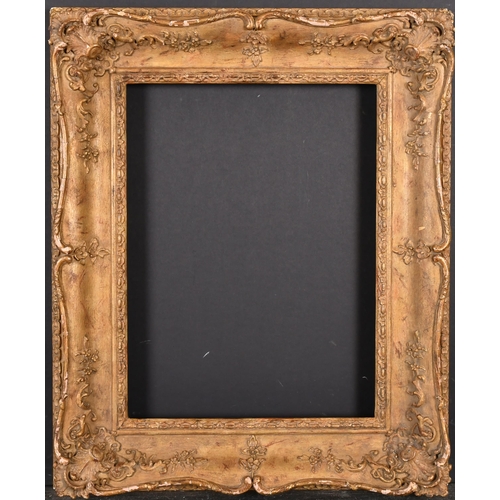 435 - 19th Century English School. A Gilt Composition Frame, with swept centres and corners, rebate 16