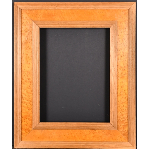 437 - 20th Century English School. A Maple Frame, with ribbed inner and outer edges, rebate 16