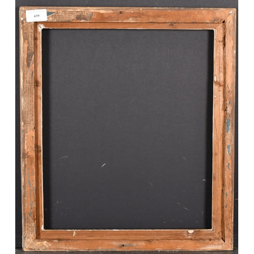 439 - 19th Century English School. A Ribbed Composition Frame, rebate 15.75