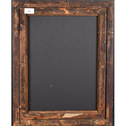 444 - Late 18th Century English School. A Darkwood Frame, with a painted gilt slip, rebate 15.5