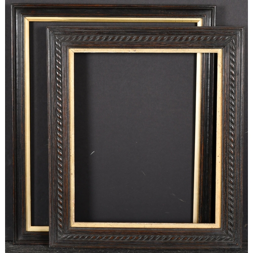 445 - Late 19th Century English School. A Darkwood Frame, with a gilt slip, rebate 15