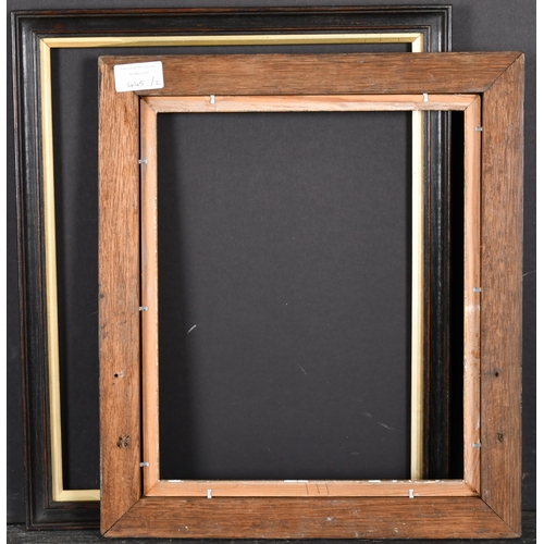 445 - Late 19th Century English School. A Darkwood Frame, with a gilt slip, rebate 15