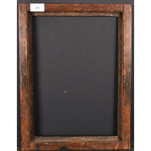 452 - 18th Century English School. A Wooden Frame, rebate 14.25