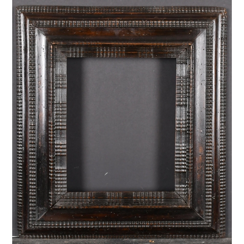 460 - 17th Century Dutch School. An Ebonised Ripple Frame, rebate 13.5