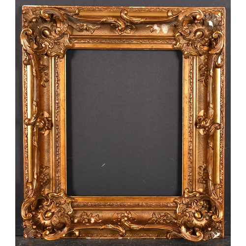 461 - 19th Century European School. A Painted Composition Frame, with swept pierced corners, rebate 13.5