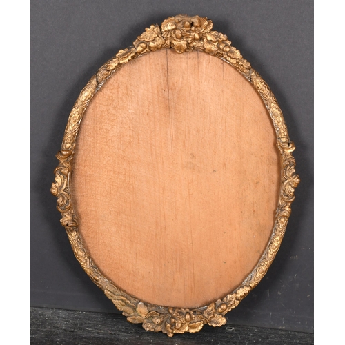 464 - 19th Century English School. An Oval Gilt Composition Frame, with inset glass, 13.25