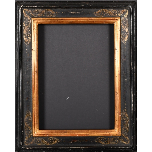 465 - 20th Century Italian School. A Black and Gilt Painted Frame, rebate 13.25