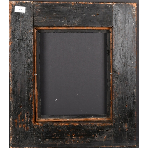 470 - 18th Century Dutch School. A Rippled Blackwood Frame, rebate 12.5