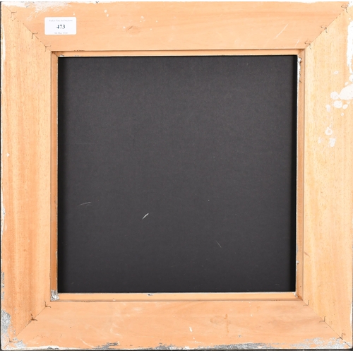 473 - 20th-21st Century English School. A Silver Painted Frame, rebate 12