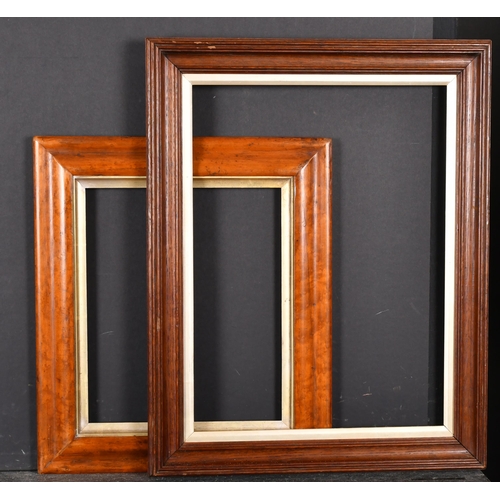 476 - 19th Century English School. A Maple Frame, with a silver slip, rebate 12