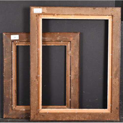 476 - 19th Century English School. A Maple Frame, with a silver slip, rebate 12