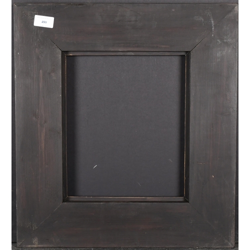 480 - 20th-21st Century English School. A Black Painted Frame, with gilt inner and outer edges, rebate 11.... 