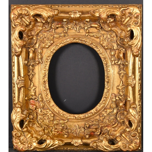 486 - 20th Century European School. A Gilt Composition Frame, with an oval sight, rebate 10