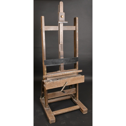 493 - 19th Century English School. A Mechanical Easel, with winding handle, 66