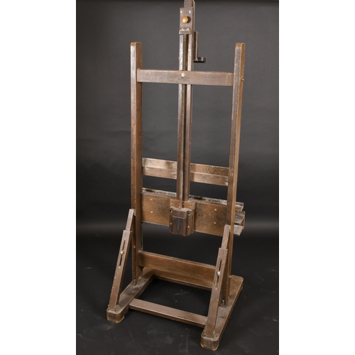 493 - 19th Century English School. A Mechanical Easel, with winding handle, 66