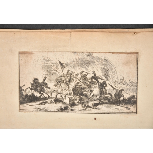 1 - After Antonio Tempesta (1555-1630) Italian. A Cavalry Skirmish, Engraving, unframed 1.85