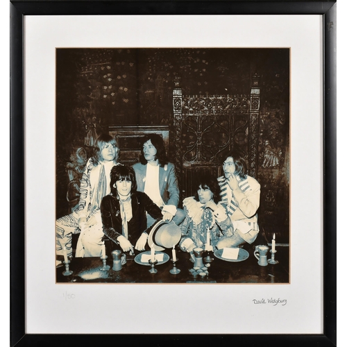 292 - David Wedgbury (1937-1998) British. The Rolling Stones, Photographic reproduction, With artist's sta... 