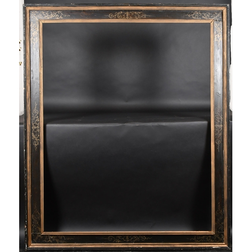 312 - 20th Century English School. A Gilt Composition Frame, with an ornately painted black centre, rebate... 