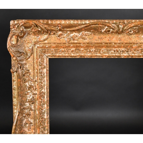 315 - 20th Century English School. A Gilt and Painted Composition Frame, with swept and pierced centres an... 