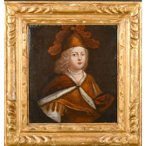 32 - Late 18th Century European School. Portrait of a Lady, Oil on canvas laid down, 13.5