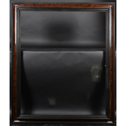 321 - 20th Century European School. A Black and Red Painted Frame, rebate 43.25