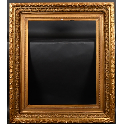 343 - 19th Century English School. A Gilt and Painted Composition Frame, rebate 32.5