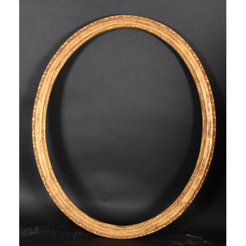 347 - Early 20th Century English School. An Oval Gilt Composition Frame, rebate 32