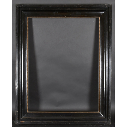 348 - Late 19th Century European School. A Black Painted Frame, with a gilt inner edge, rebate 32