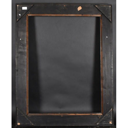 348 - Late 19th Century European School. A Black Painted Frame, with a gilt inner edge, rebate 32