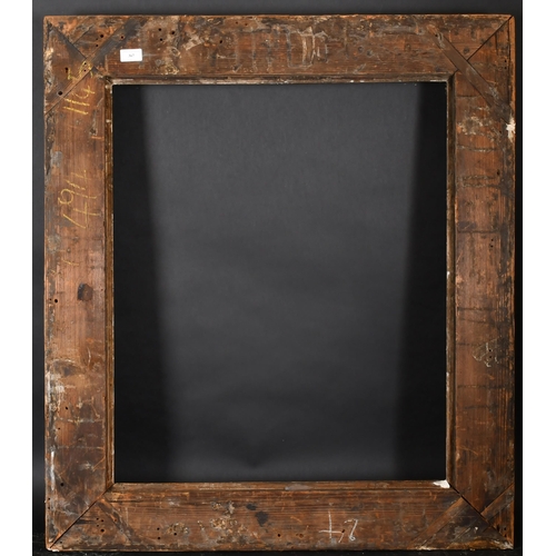 367 - 19th Century English School. A Gilt and Painted Hollow Frame, rebate 29