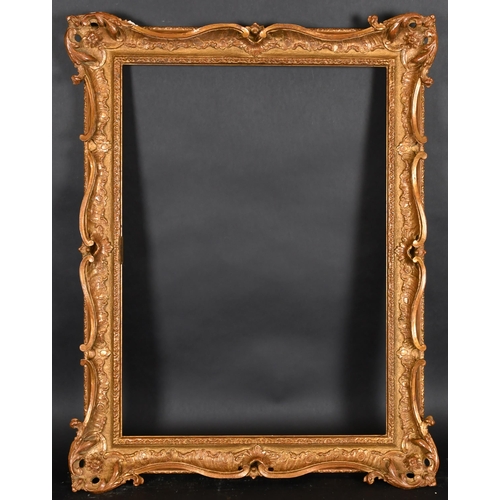 380 - 20th Century English School. A Gilt Composition Frame, with swept and pierced centres and corners, r... 