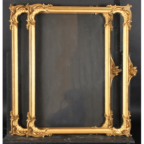 384 - 19th Century English School. A Pair of Horizontal Gilt Composition Frames, with a central ornament a... 