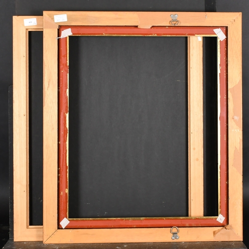 411 - 20th Century English School. A Wooden Frame, with a gilt inner edge, rebate 24