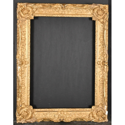 418 - 19th Century English School. A Gilt Composition Frame, with swept centres and corners, rebate 23