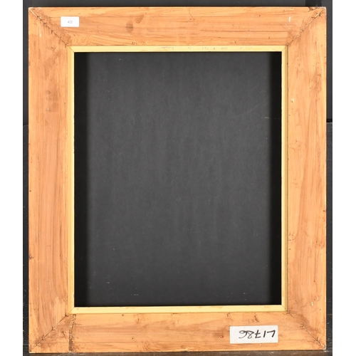 422 - 20th Century English School. A Gilt and Painted Composition Frame, rebate 22