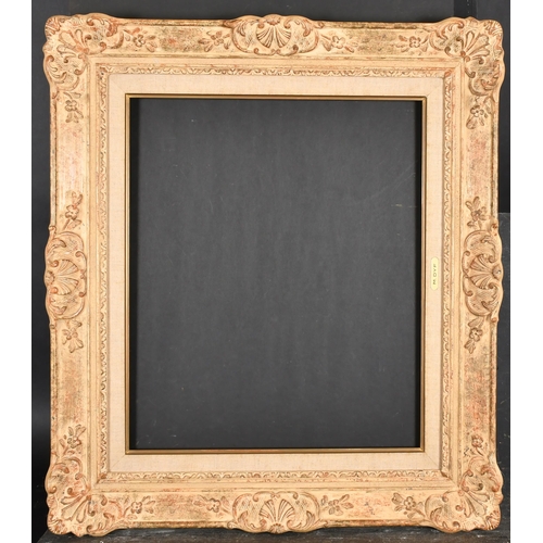 423 - 20th Century French School. A Painted Composition Frame, with swept centres and corners, rebate 22