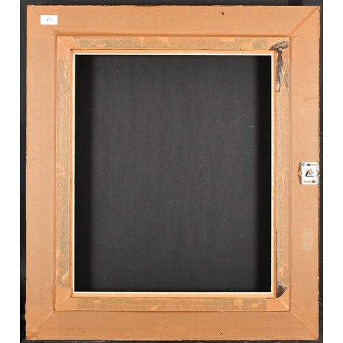 423 - 20th Century French School. A Painted Composition Frame, with swept centres and corners, rebate 22