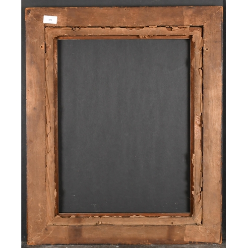 431 - 19th Century English School. A Darkwood Frame, with a gilt slip, rebate 20.5