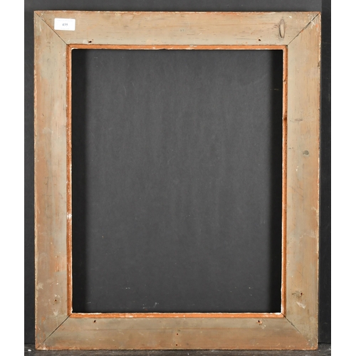 435 - 20th Century English School. A Painted Composition Frame, with swept centres and corners, rebate 20