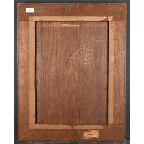 441 - Early 19th Century English School. A Darkwood Frame, with a black inner edge, rebate 19.75