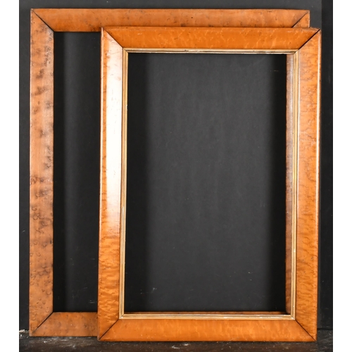 445 - 19th Century English School. A Maple Frame, with a gilt slip, rebate 19.25